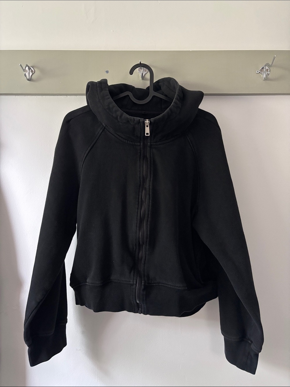 Women’s Black Zip-Up Hoodie Jacket